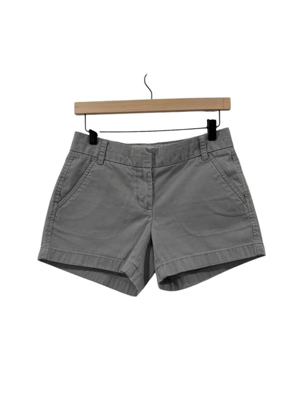 J.Crew Gray Chino Shorts - Size 0 - Heritage Classic 4" Inseam